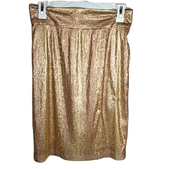 Antonio Melani sequined rose gold snakeskin skirt - Picture 2 of 9
